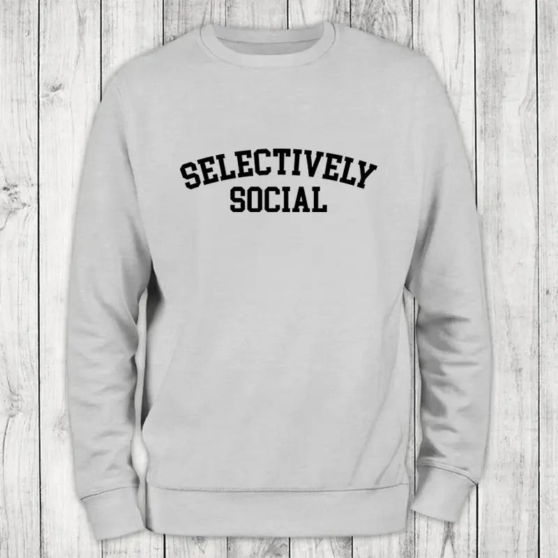 Selectively Social Sweatshirt Classic Womenswear T-Shirts, Hoodie | WearSparks.com