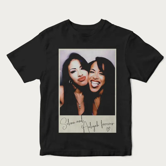 Selena & Aaliyah Forever Photo Booth Shirt, Fan Gift Hoodie, Sweatshirt | WearSparks.com