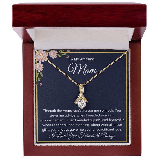 Sentimental Mom Necklace, Mom Gift, Mothers Day Presents, Mothers Day Gift For Mom Necklace, Necklace With Message Card,...