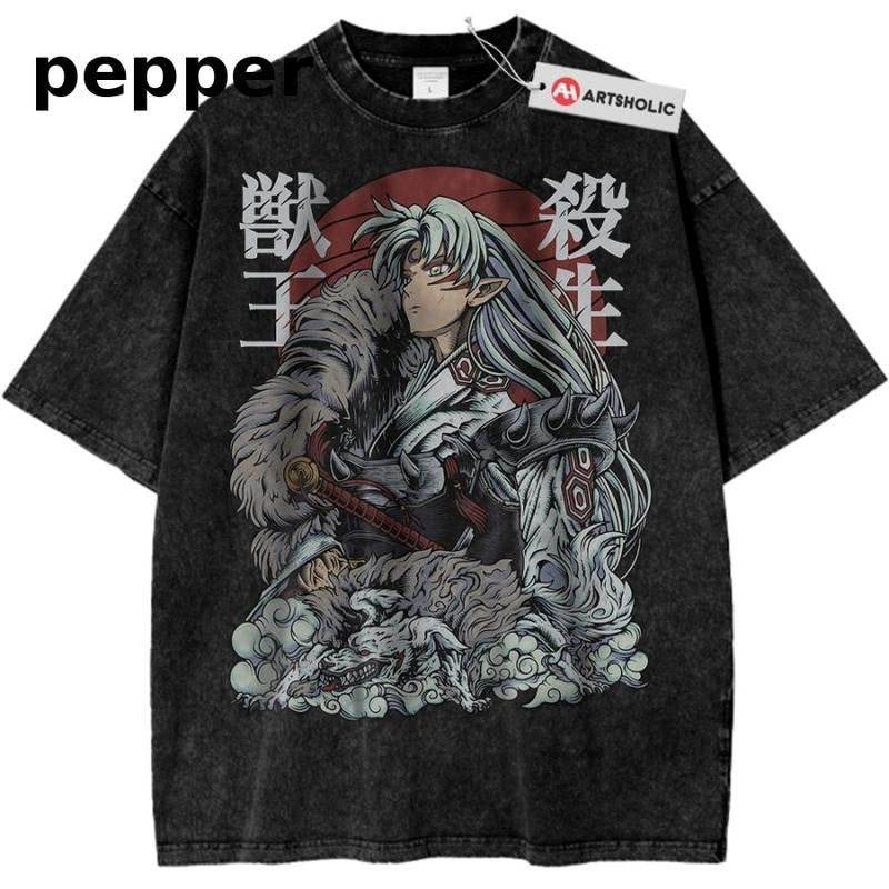 Sesshomaru Shirt, Inuyasha Shirt, Anime Shirt, Vintage Tee Menswear T-Shirt Hoodie, Sweatshirt | WearSparks.com