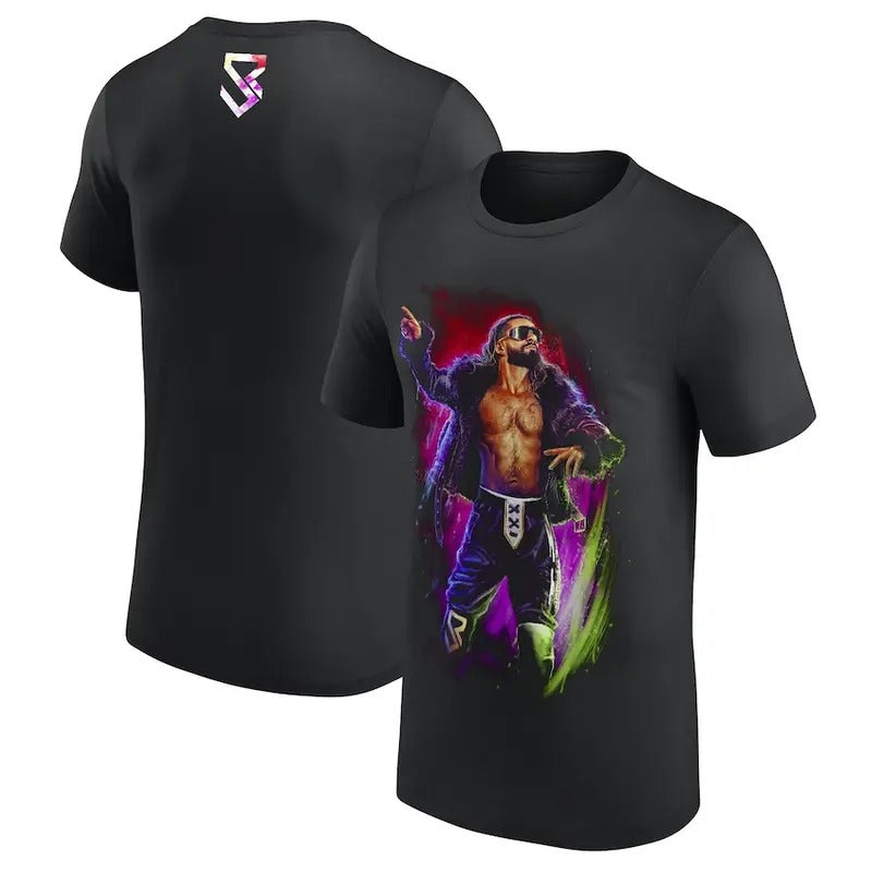 Seth "Freakin" Rollins Portrait Graphic Double Sided T-Shirt, Visionary Sam Hain Shirt, Professional Wrestler Fan Gift...