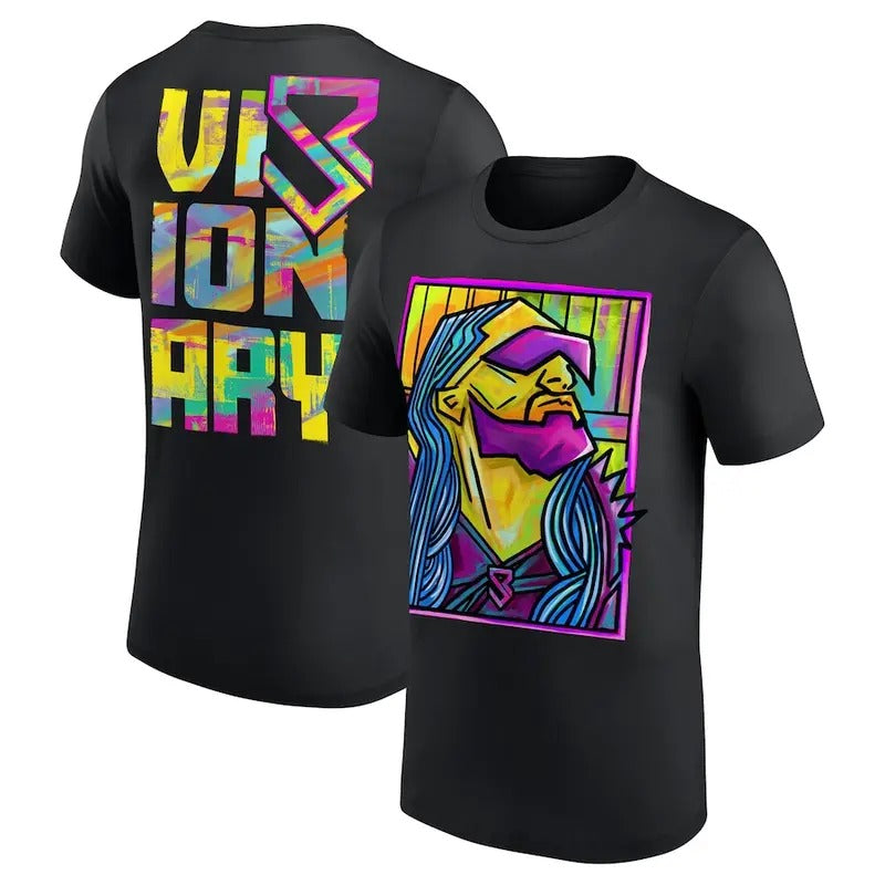 Seth "Freakin" Rollins Visionary Graphic Double Sided T-Shirt, Seth Abstract Shirt, Professional Wrestler Fan Gift For...