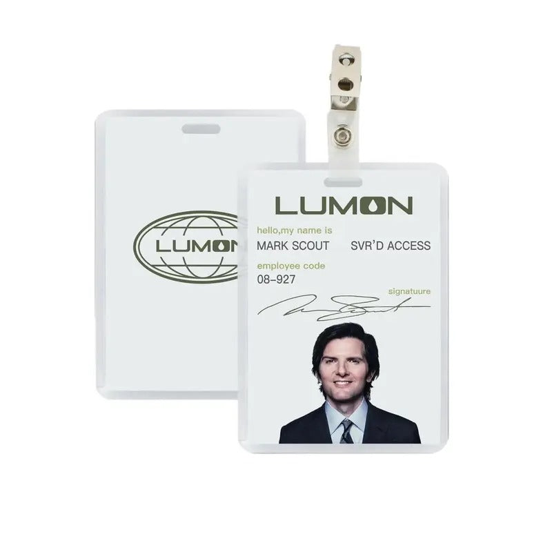 Severance Lumon Industries Employee Badge, Macro Data Department Id Card Life Cutting Technique Peripheral, Severance Id...
