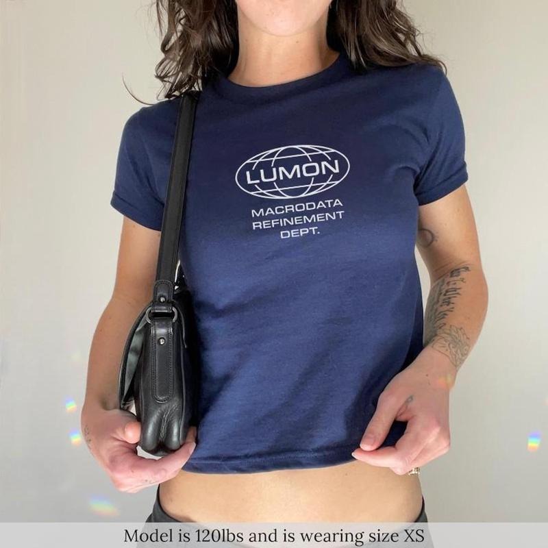 Severance Lumon Shirt, Lumon Macrodata Refinement Womens Baby Tee, Retro simple shirt, TV Fan Merch, Gift for Severance...