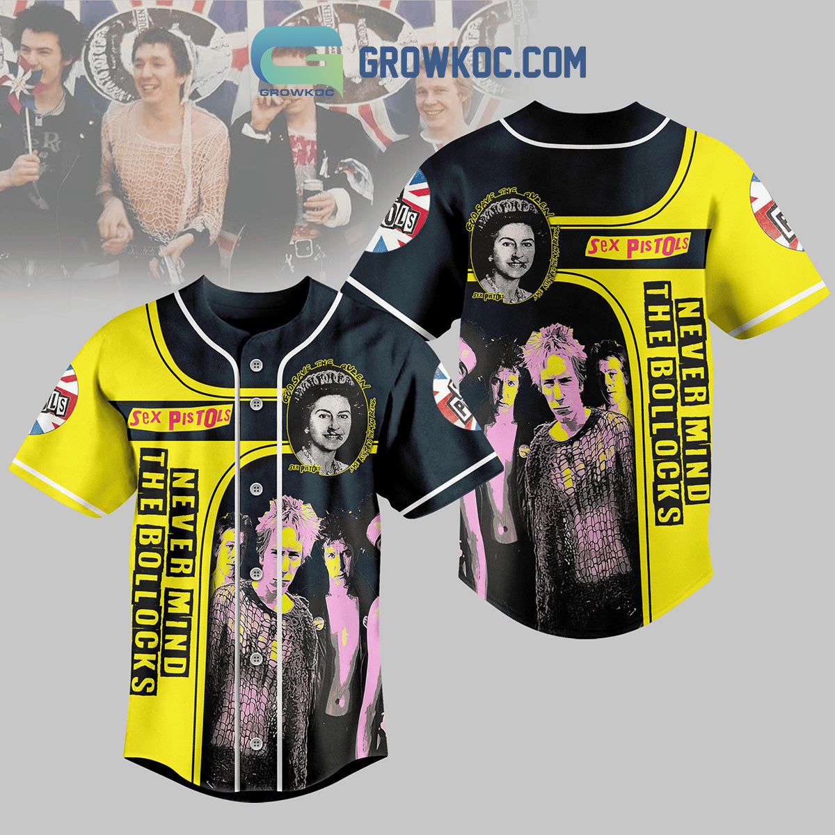 Sex Pistols Never Mind The Bollocks Baseball Jersey