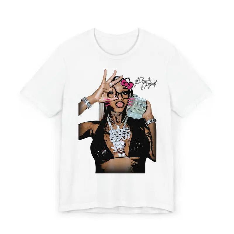 Sexxy Reddd Kitty Big Face Rap Tee - Must-Have Graphic Design Shirt Hoodie, Sweatshirt | WearSparks.com