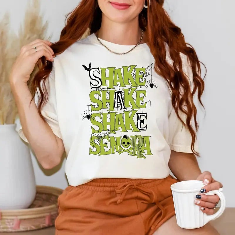 Shake Shake Shake Senora Shirt, Funny Halloween Shirt, Retro Halloween Shirt, Halloween Women's Shirt, Halloween Movie...