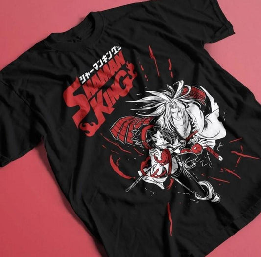 Shaman King Yoh Asakura T-Shirt  100% Cotton Tee  Men's Women's, Anime Vintage Special Unisex T-shirt, Anime Manga Shirt,...
