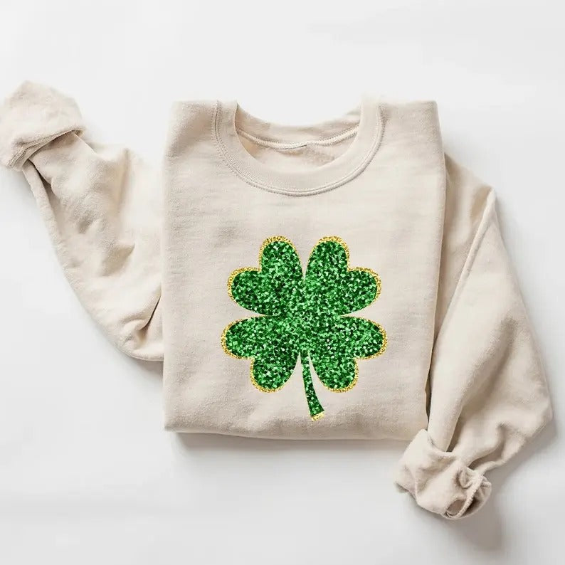 Shamrock Happy Patrick's Day Sweatshirt and Hoodie, T-Shirt | WearSparks.com