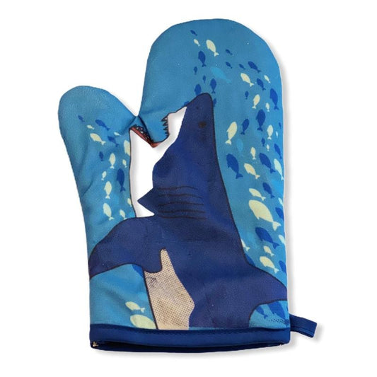 Shark Puppet Hand Oven Mitt Ocean Fish Graphic Novelty Kitchen Accessories Funny Graphic Kitchenwear Shark  Funny Food ...