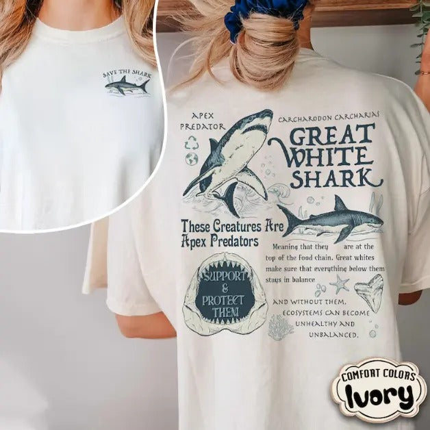Shark Week 2024  Shirt, Respect The Locals Shirt, Save The Shark Shirt, Protect Our Oceans Summer Beach Shirt Shark Lover...