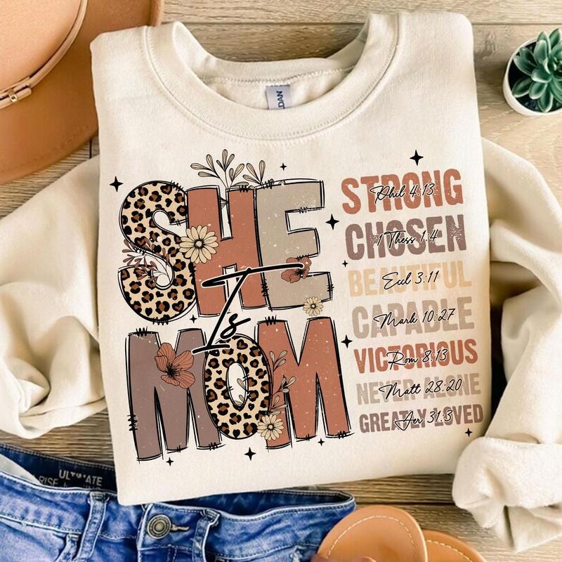 She Is Mom Png Retro Mom Png Christian Png Mom Life Png Floral Mom Png Bible Verses Png She Is Strong Png Mother Day Gift...
