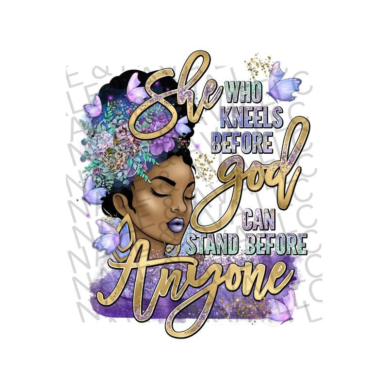 She Who Kneels Before God Direct to Film Transfer T-Shirts, Hoodie, Sweatshirt | WearSparks.com