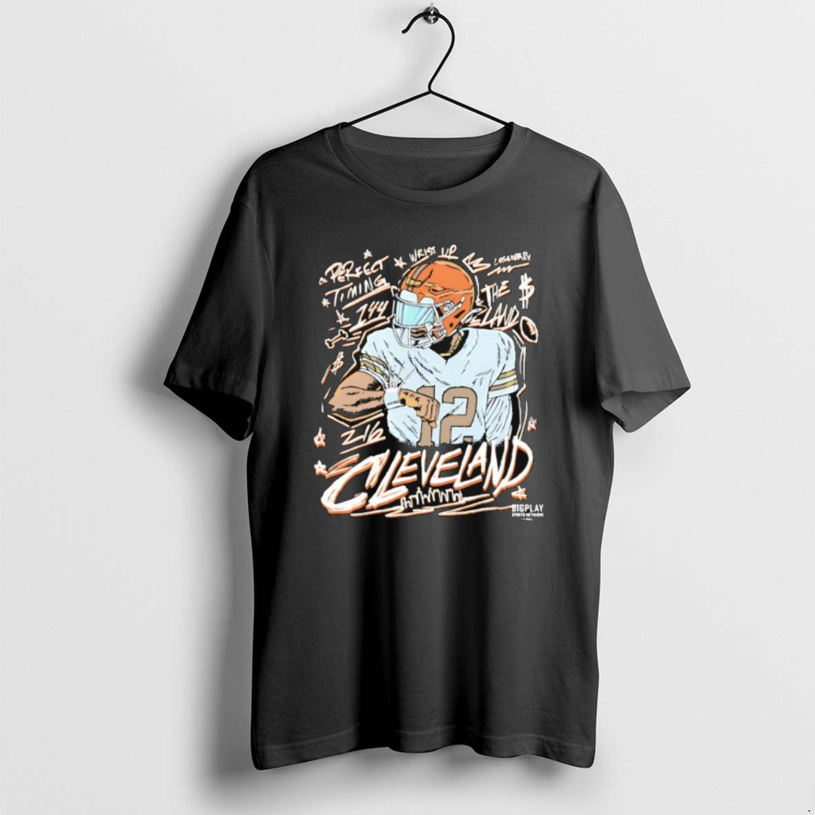 Shedeur Sanders Perfect Timing Cleveland Browns Art T Shirts