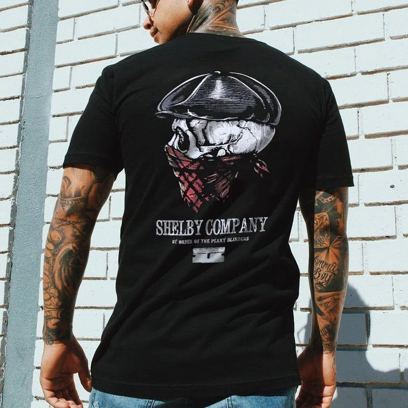 Shelby Company By Order Of The Peaky Blinders Skull Print Men's T-shirt Hoodie, Sweatshirt | WearSparks.com
