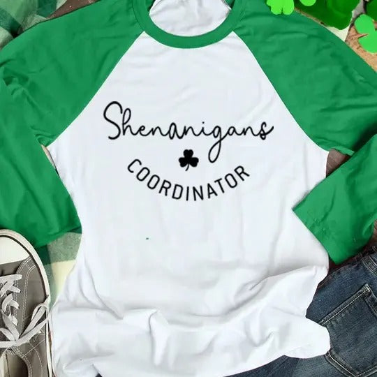 Shenanigans Raglan T-Shirts, Hoodie, Sweatshirt | WearSparks.com
