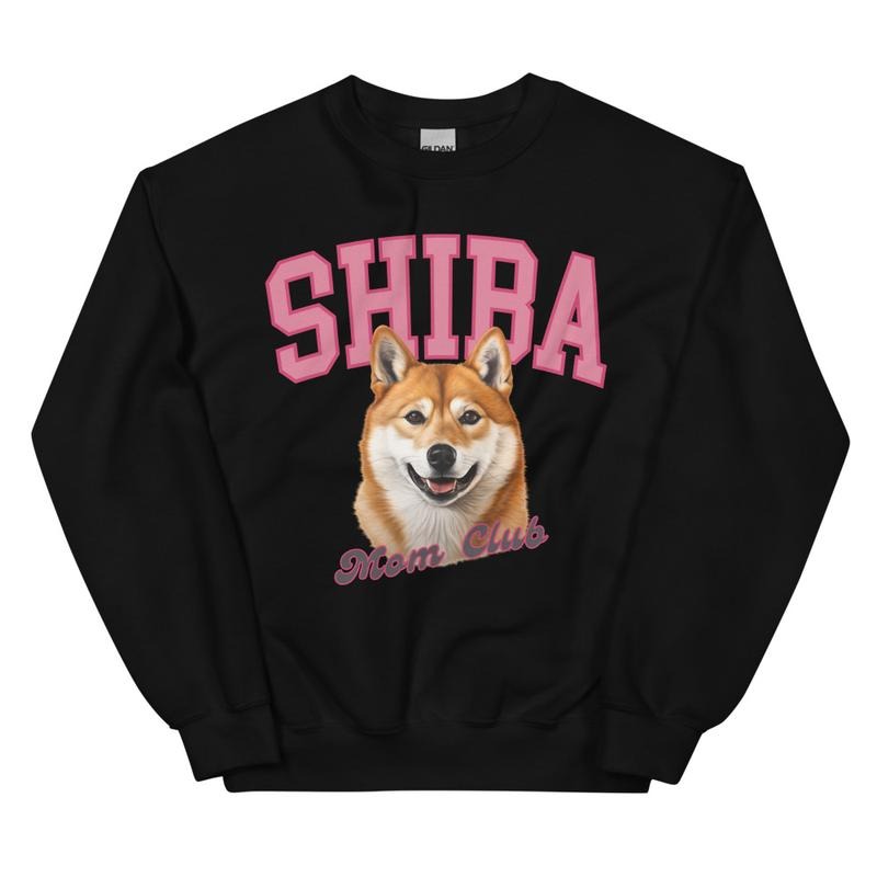 Shiba Inu Mom Club Sweatshirt ~ Sweatshirt Unisex Apparel Relaxed Fit Printed in the USA Clothing Womenswear Casual and...