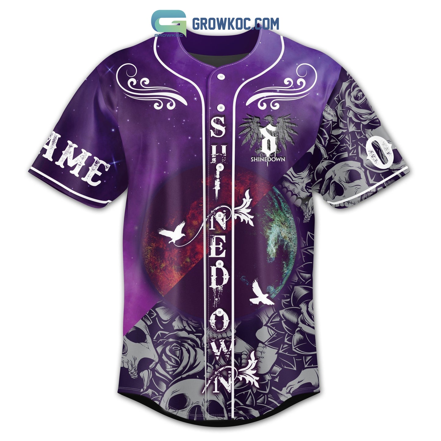 Shinedown Nation Personalized Baseball Jersey