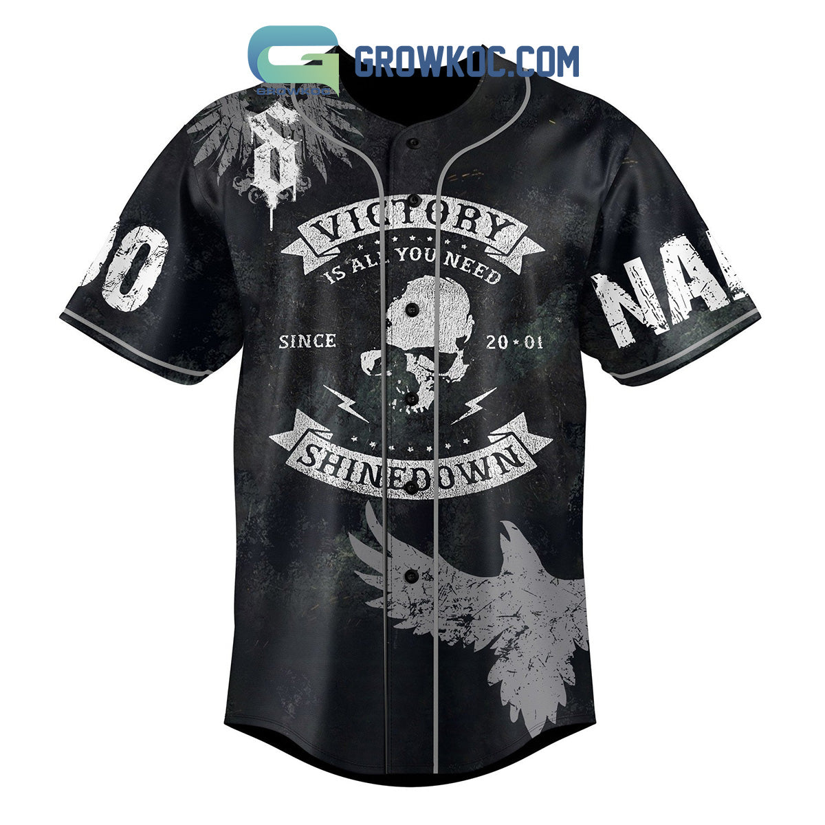 Shinedown The Dead Don’t Die Personalized Baseball Jersey
