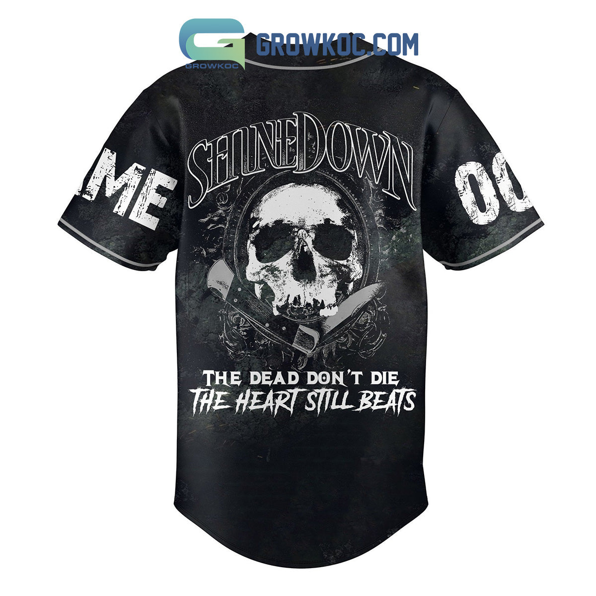 Shinedown The Dead Don’t Die Personalized Baseball Jersey