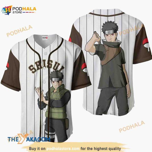 Shisui Uchiha Anime 3D Baseball Jersey Shirt