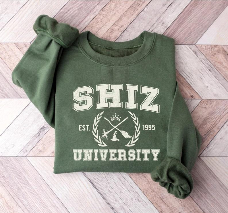 Shiz University Sweatshirt, Wickeds Shirt, Wizard Shiz Uni Shirt, Musical Movie Shirt, Movie Shirt, Defy Gravity...
