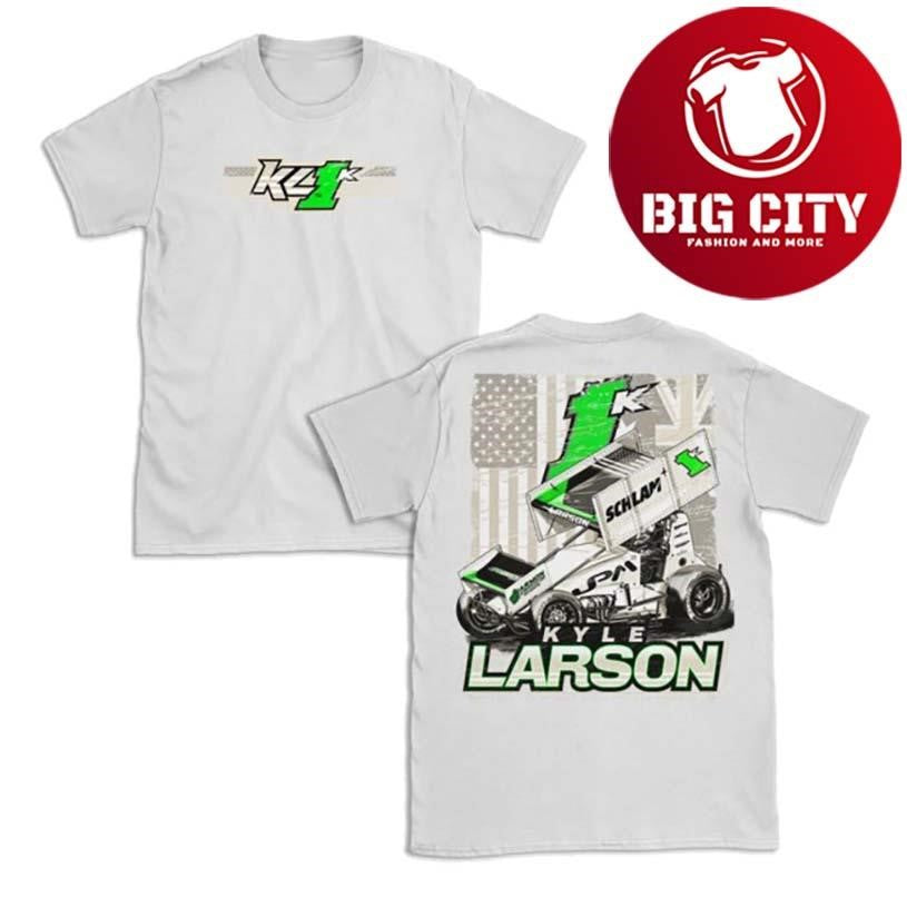 Shop Kyle Larson 2025 Australian Tour 1K Design Adult Two Sided Shirt