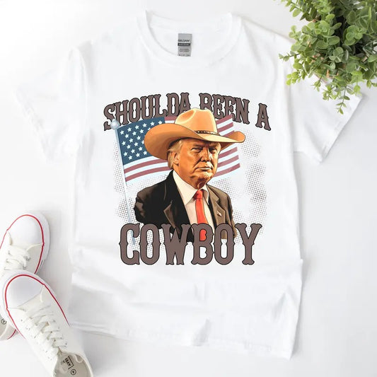 Shoulda Been A Cowboy 2024 Donald Trump Shirt, Trump Vance 2024 Shirt, Trump for President 2024 Shirt, Trump Ain't My...