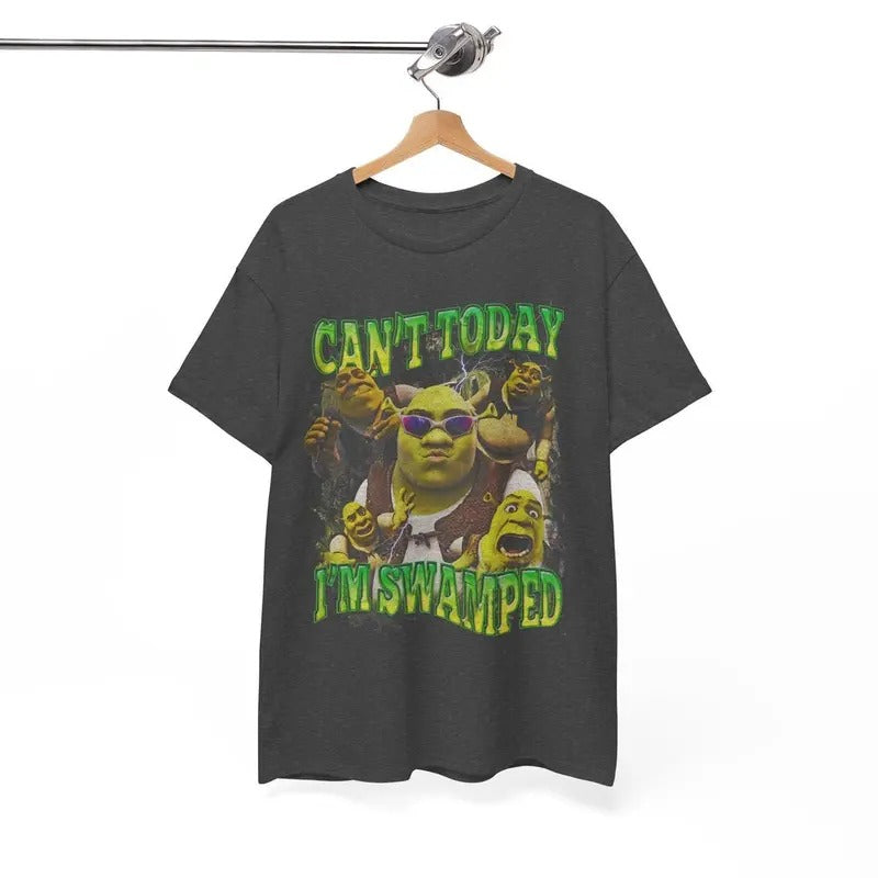 Shrek Funny Shirt Shrek Can't Today I'm Swamped Shirt, Meme funny Shirt Casual Classic Hoodie, Sweatshirt | WearSparks.com