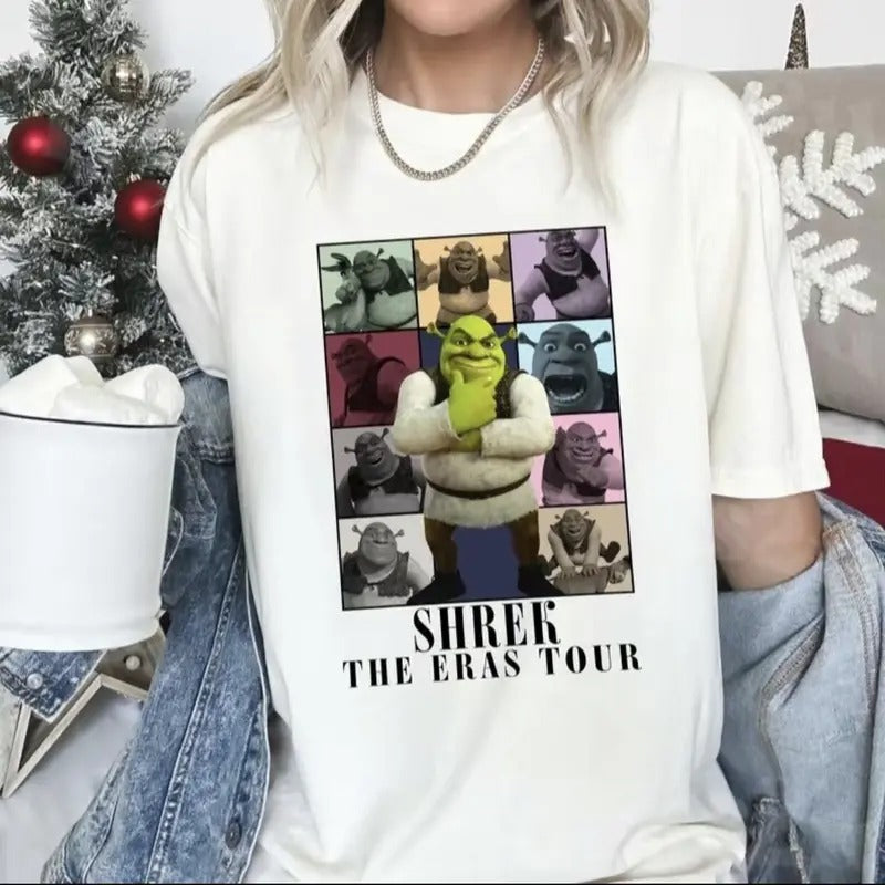 Shrek The Eras Tour Shirt, Gift Unisex T-Shirt, Bella Canvas Crewneck Graphic Unisex T-Shirt Casual Fabric Hoodie, Sweatshirt
