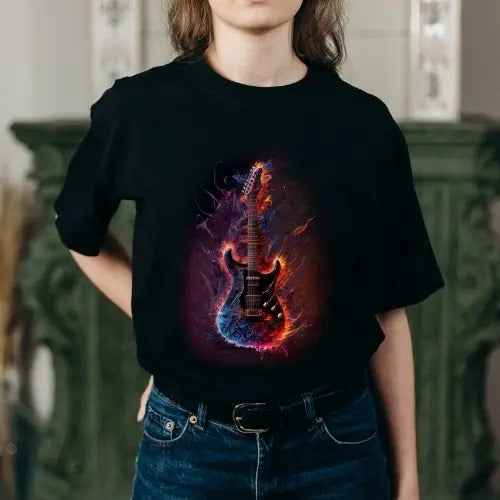 Sick Electric Guitar T-Shirt - Cool Rock Guitar Shirts made in usa Hoodie, Sweatshirt | WearSparks.com