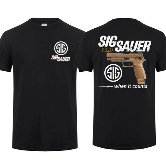 Sig Sauer P320 M17 When It Counts 2 Sided T-shirt