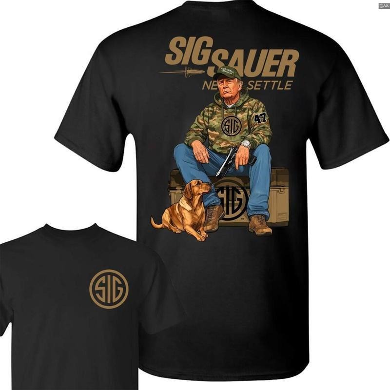 Sig Sauer Trup Hunting 2-Sided T-Shirt, Retro Crewneck, Gift For Lovers,, Trendy Top Hoodie, Sweatshirt | WearSparks.com