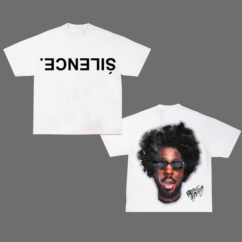 Sil3nce Br3ntt Faiiyazz New Graphic Rap Tee Graphic Shirt Womenswear Top Hoodie, Sweatshirt | WearSparks.com