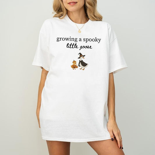 Silly Goose Halloween Pregnancy Shirt, Pregnancy Announcement To Husband, Spooky Pregnancy Tee, Gift For Pregnant Friend...