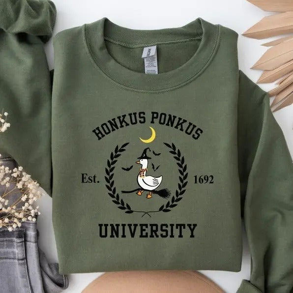 Silly Goose Shirt, Silly Goose On The Loose Sweatshirts, Honkus Ponkus Halloween Hoodie, Sweater Outfits | WearSparks.com