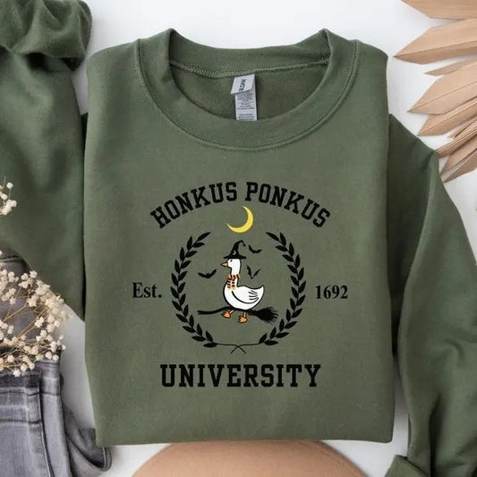 Silly Goose Shirt, Silly Goose On The Loose Sweatshirts, Honkus Ponkus Halloween Hoodie, Sweater Outfits | WearSparks.com