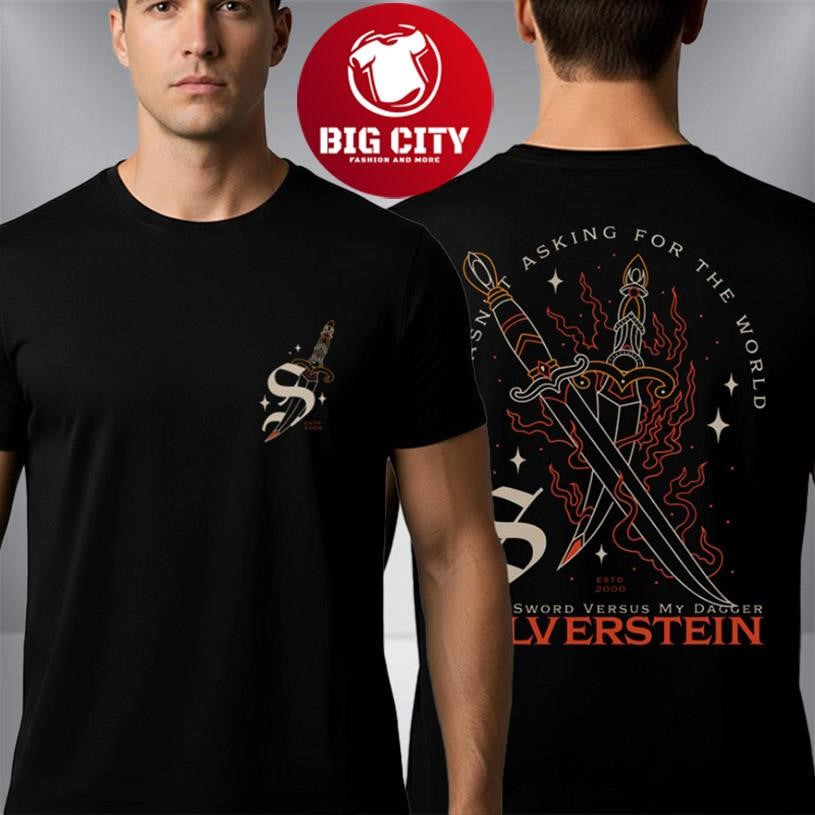 Silverstein Dagger Merch Tee Your Sword Versus My Dagger Two Sided Shirt