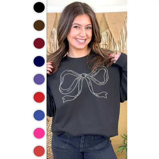 Simple Bow Graphic Sweatshirt T-Shirts, Hoodie | WearSparks.com