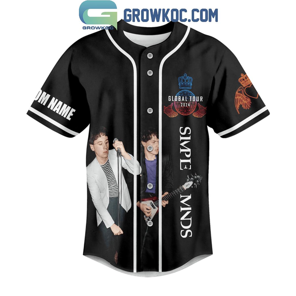Simple Minds A New History Global Tour 2024 Personalized Baseball Jersey