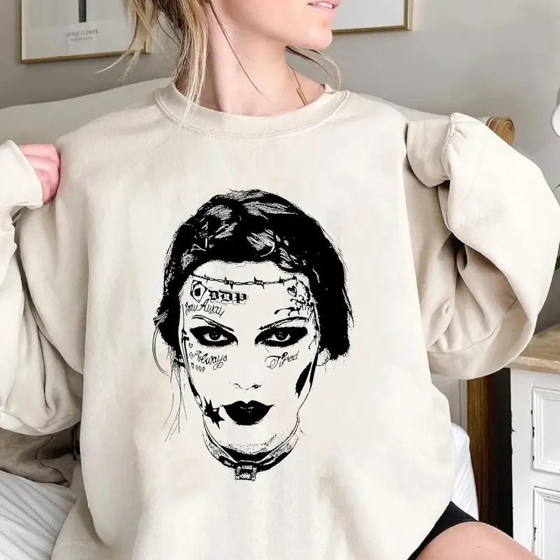 Singer New Album No Text Sweatshirt For Fans, Spooky Season Unisex Shirt, Full Size, Full Color Hoodie | WearSparks.com