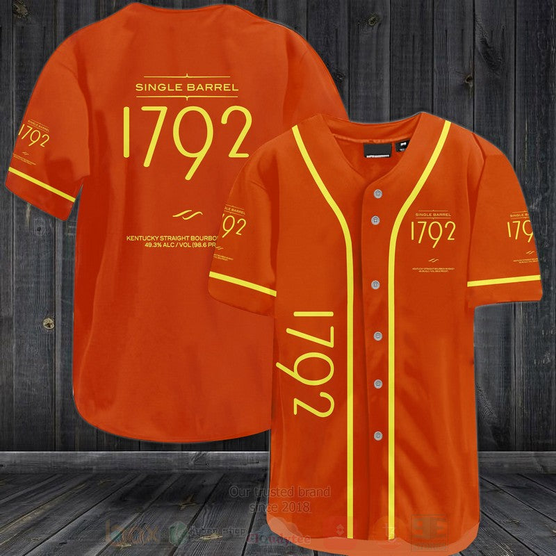 FASHION Single Barrel 1792 Baseball Jerseys Botton Shirt