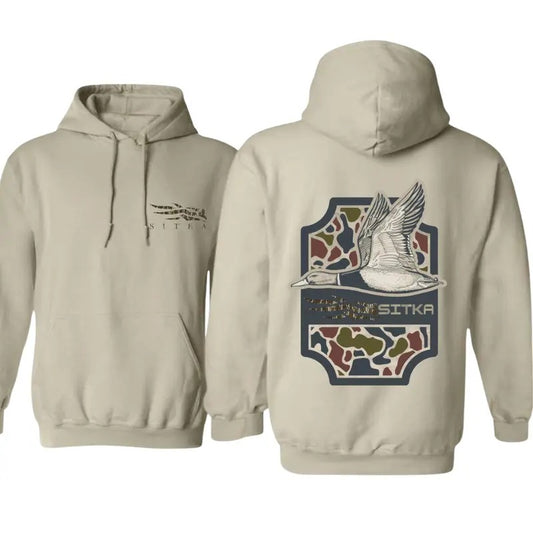 Sitka Hoodie - Mallard Duck and Camouflage Design, Perfect for Hunting Enthusiasts, Boyfriend Gift - Men's Sweatshirt -...