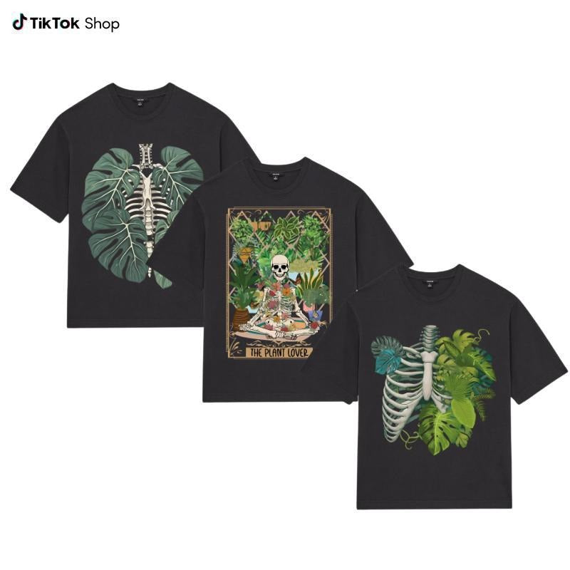 Skeleton Collector Plant Body T-shirt, Plant lover shirt, Plant Lover Gift, Monstera Tee, Plant Mom Graphic shirt...