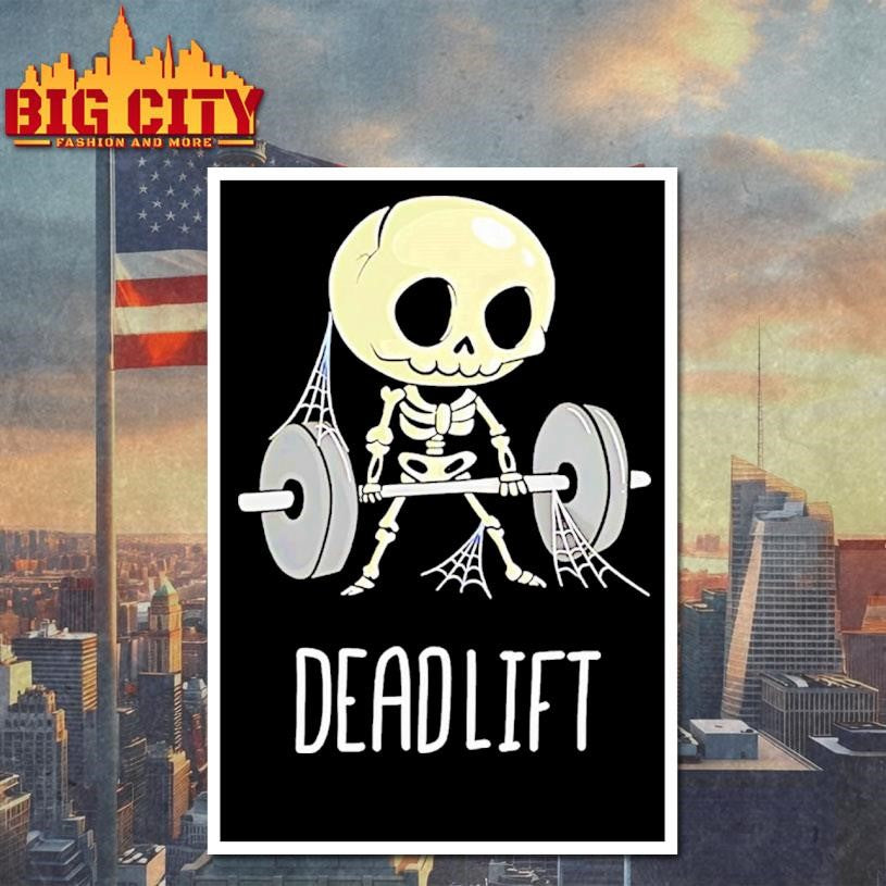 Skeleton Deadlift Meme Shirt
