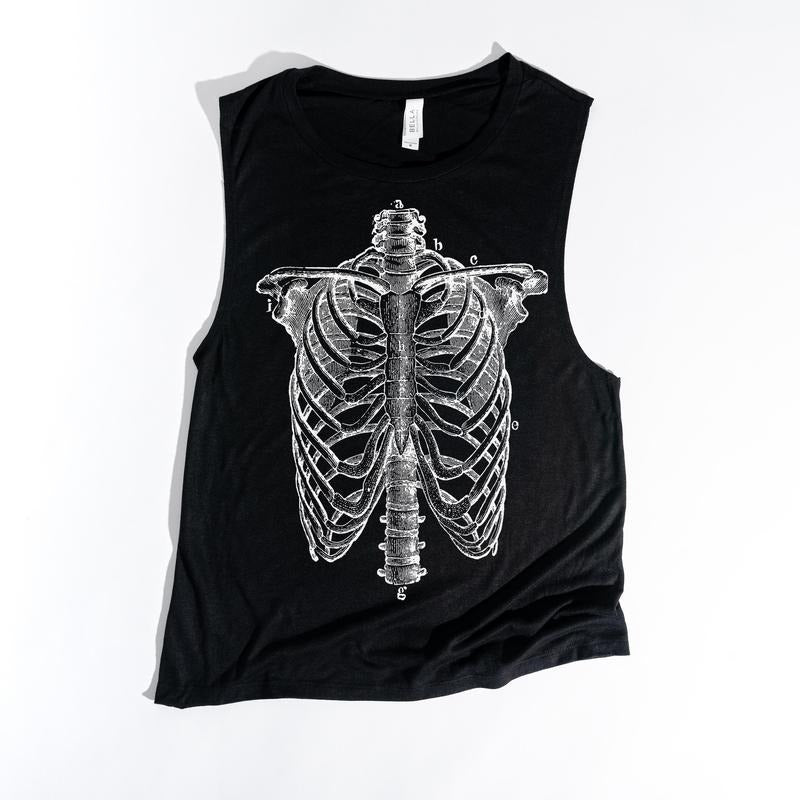 Skeleton Ribcage -  Muscle Tank T-Shirts, Hoodie, Sweatshirt | WearSparks.com