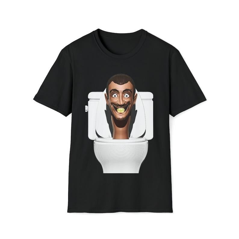 Skibidi Toilet T-Shirt, Retro 90s Graphic T-shirt, Funny Dumb Tee, Meme Shirt, Menswear Womenswear Streetwear, Graphic...