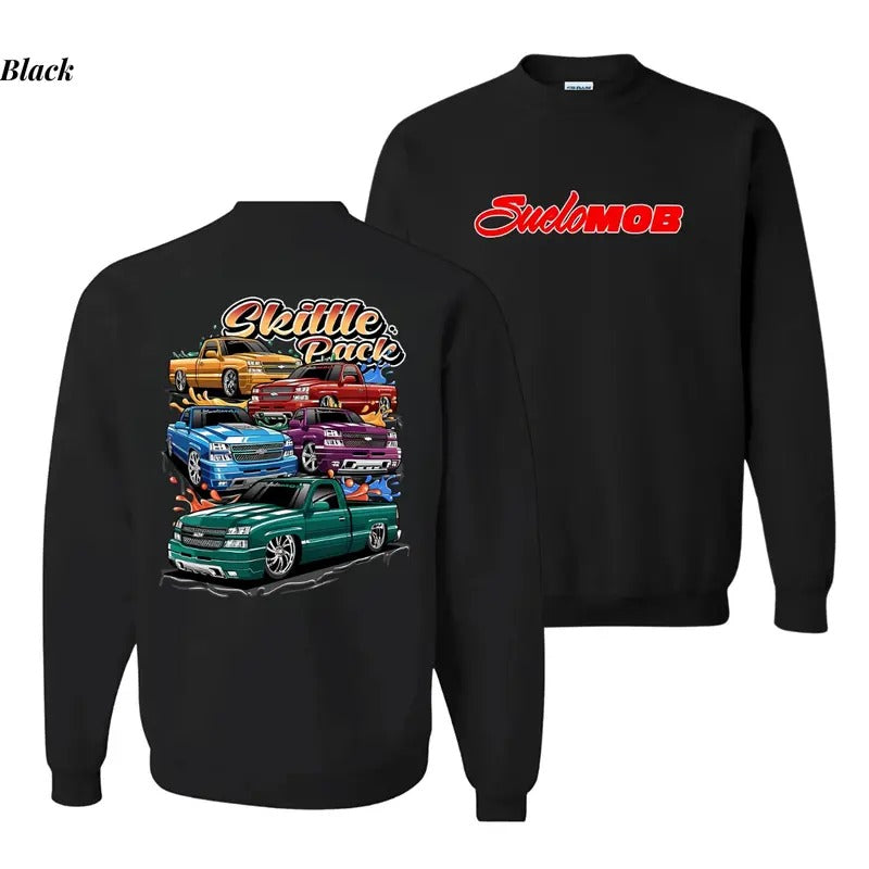 Skittle Pack Car Lover Sweatshirt, Automotive Graphic Sweatshirt, Car Enthusiast Apparel, Unisex Cotton Casual Top for...