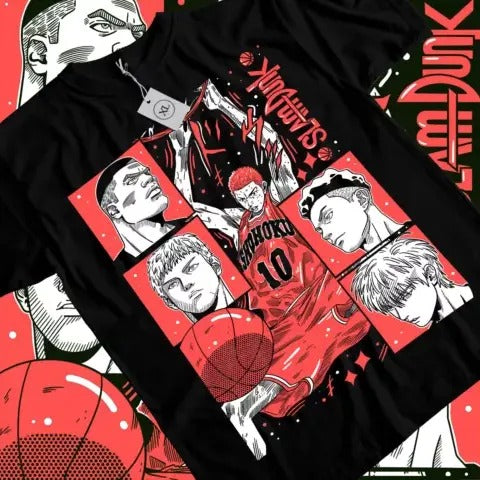 Slam Dunk T-shirt Slam Dunk Team Basketball Anime Sport Manga All Size Hoodie, Sweatshirt | WearSparks.com
