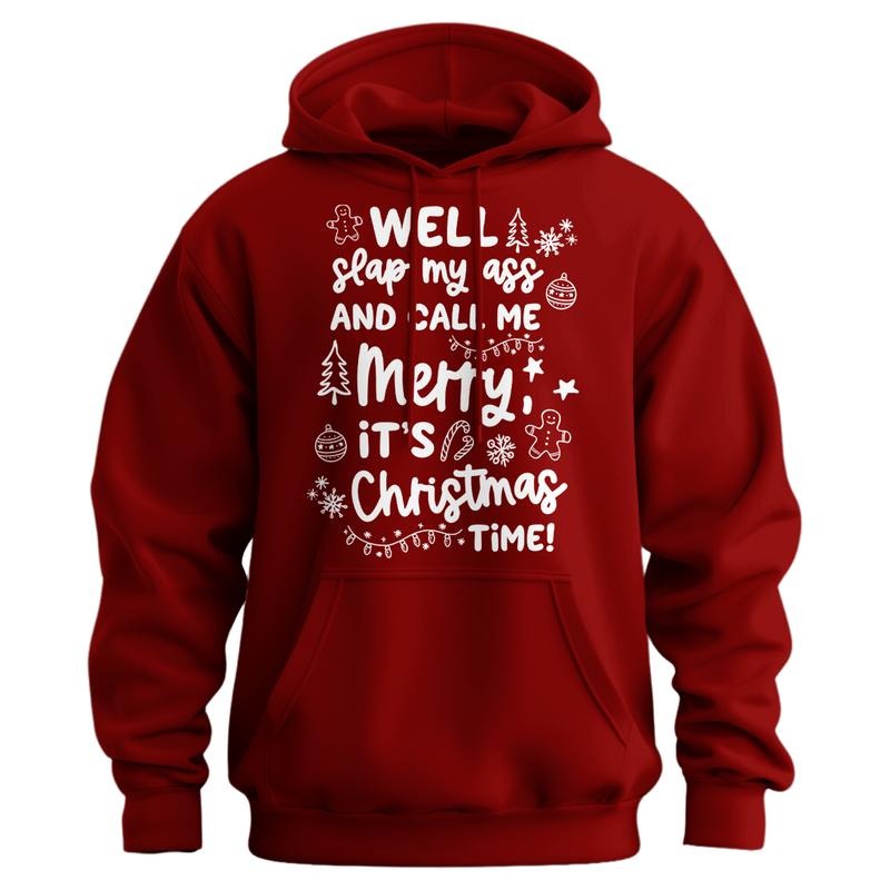 Slap My Ass And Call Me Merry Hoodie T-Shirts, Sweatshirt | WearSparks.com